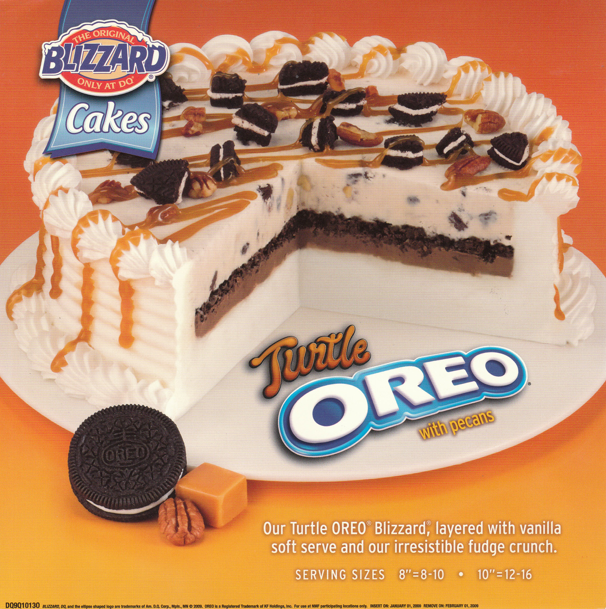 Dq oreo blizzard cake